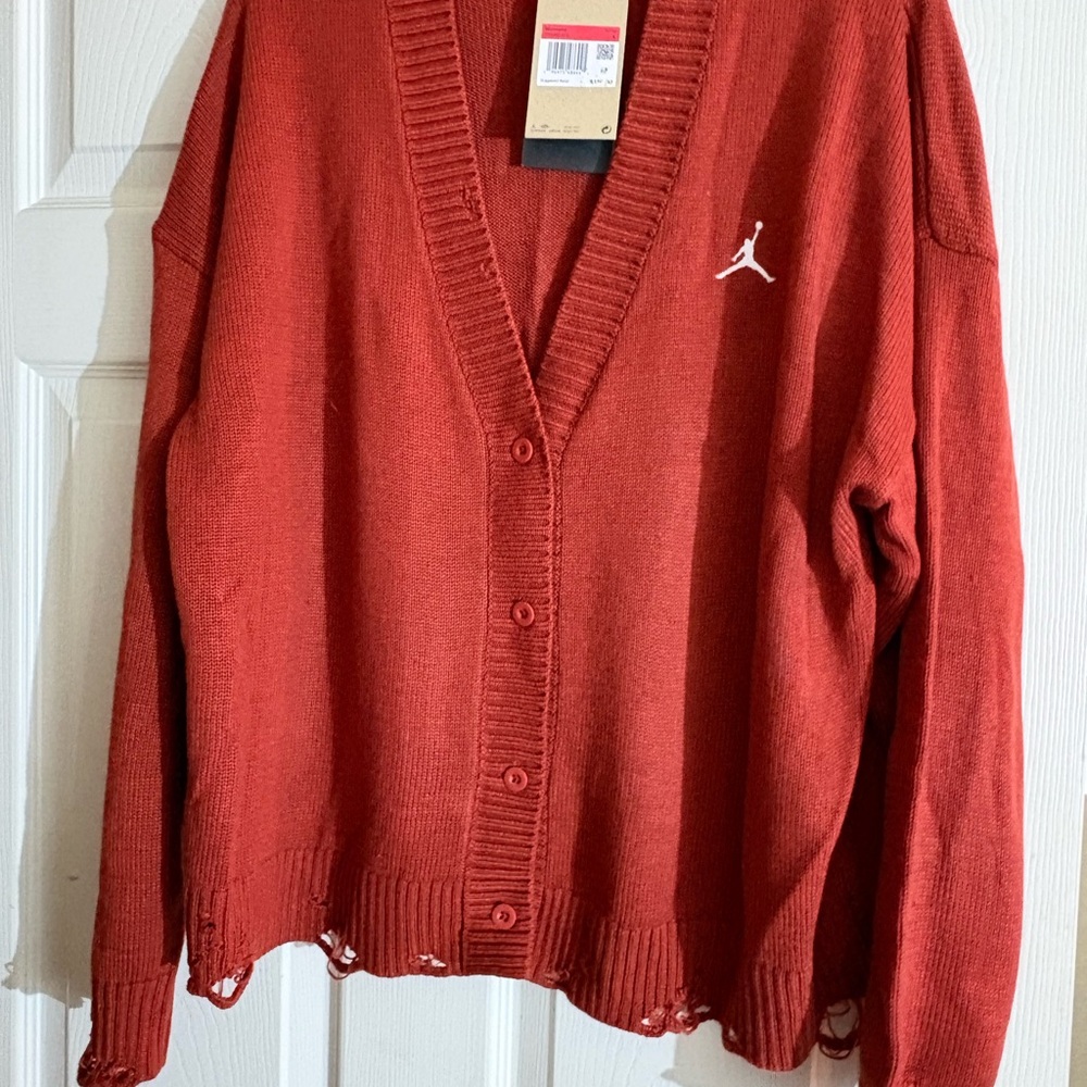 Jordan Women's Cardinal Red Cardigan